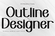 Outline Designer, a Script Font by FreshTypeINK (Thumbnail 1 of 8)