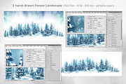 Winter in the Forest, a Decorative Illustration by LeiaSW (Thumbnail 5 of 6)
