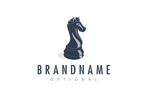 Chess Knight Custom Logo