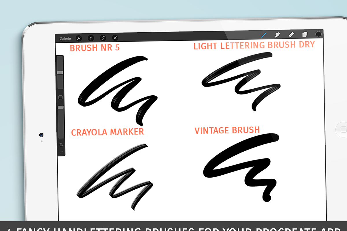 Procreate handlettering brushkit No3, a Brush Add-On by Studio FabianFischer (Photo 3 of 6)