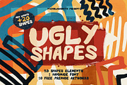 Ugly Shapes: 70 Shape Elements, a Pattern Graphic by nicholasasmita (Thumbnail 1 of 19)
