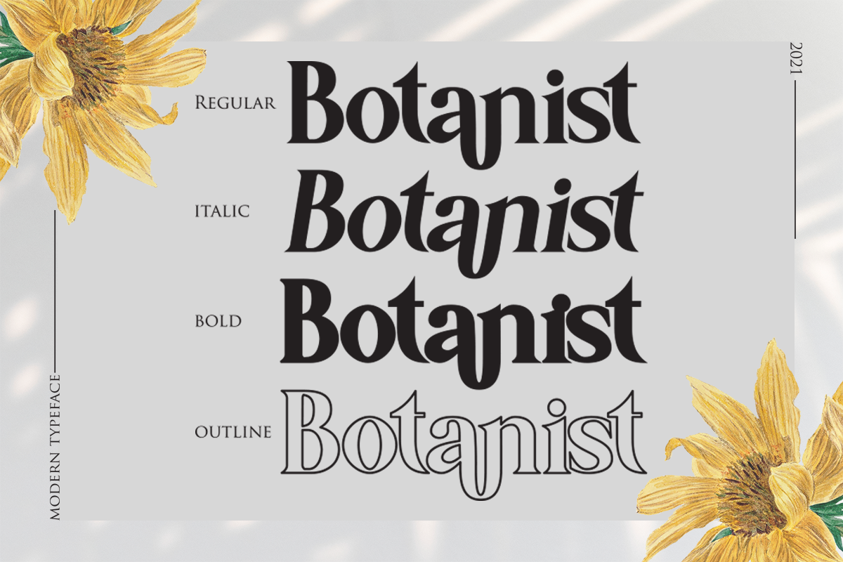Botanist | Modern Serif, a Serif Font by Sohel Studio (Photo 2 of 15)