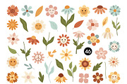 Groovy flower clipart, a Seasonal Illustration by JulzaArt (Thumbnail 2 of 5)