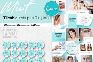 Mint Puzzle Instagram Templates