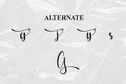 Glossy | Script Font, a Handwritten Font by Scratchones (Thumbnail 8 of 9)