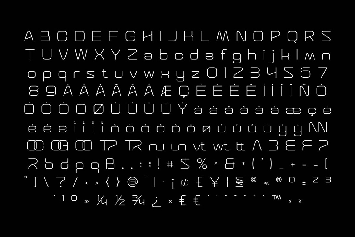 Space Void – Minimal Technology Font, a Sans Serif Font by Artiveko (Photo 3 of 8)