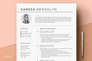 Headshot Resume Template, a Resume Template by MAM Design (Thumbnail 1 of 10)