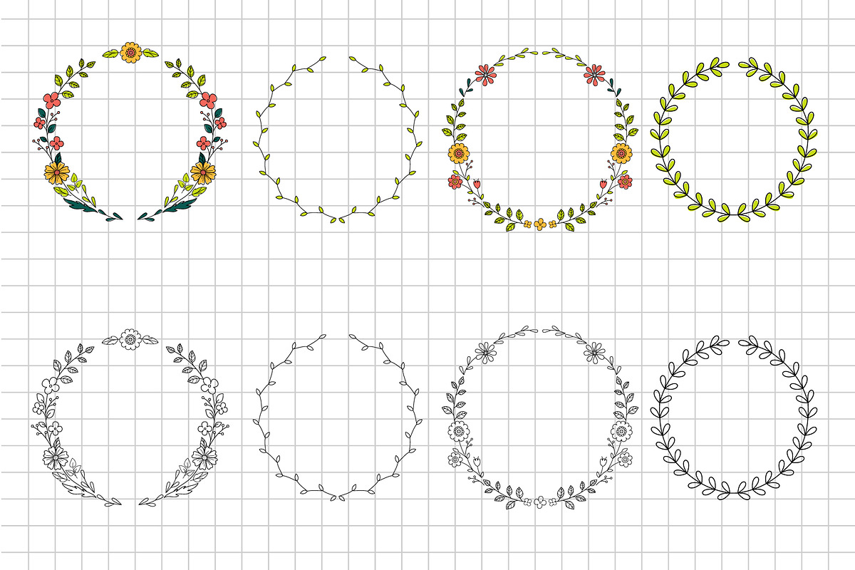 Floral Design set, a Decorative Illustration by Elena Nesterova (Photo 3 of 6)