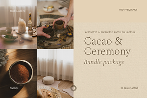Photo bundle Cacao & Ceremony, a Health & Medical Photo by Cosmic Energy Studio