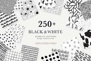 Black & White Seamless Patterns