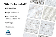 12 White Stone Texture Patterns, a Background Graphic by NorthWindPixels (Thumbnail 3 of 4)