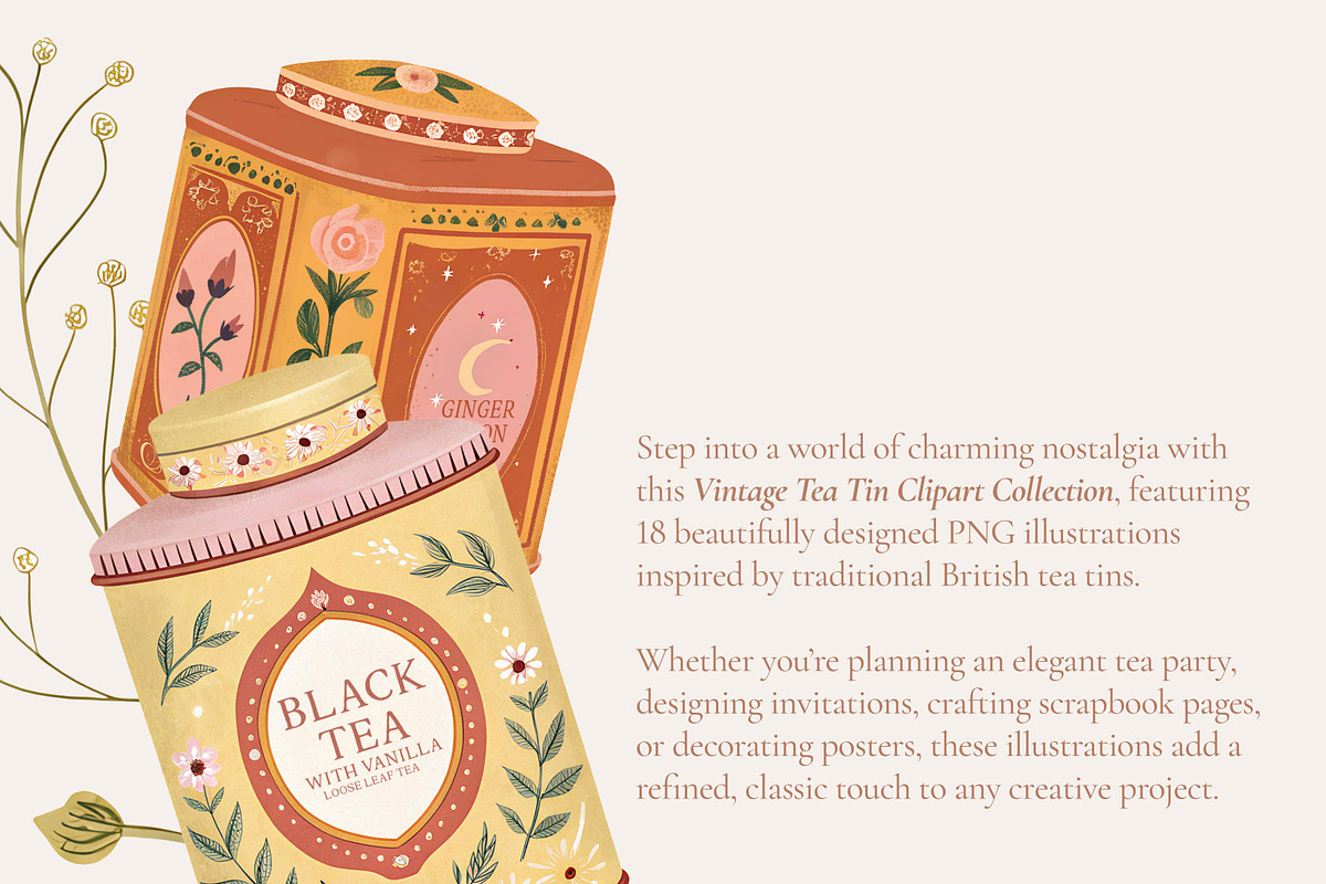 Tea Party ClipArt, a Graphic by Paper Flowers Studio (Photo 2 of 6)