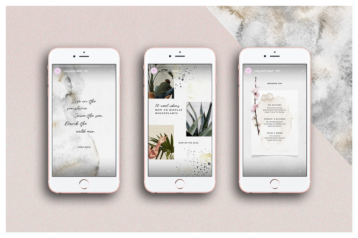 ANIMATED Artistic Instagram Stories, a Social Media Template by Ruby&Heart Studio (Photo 5 of 11)