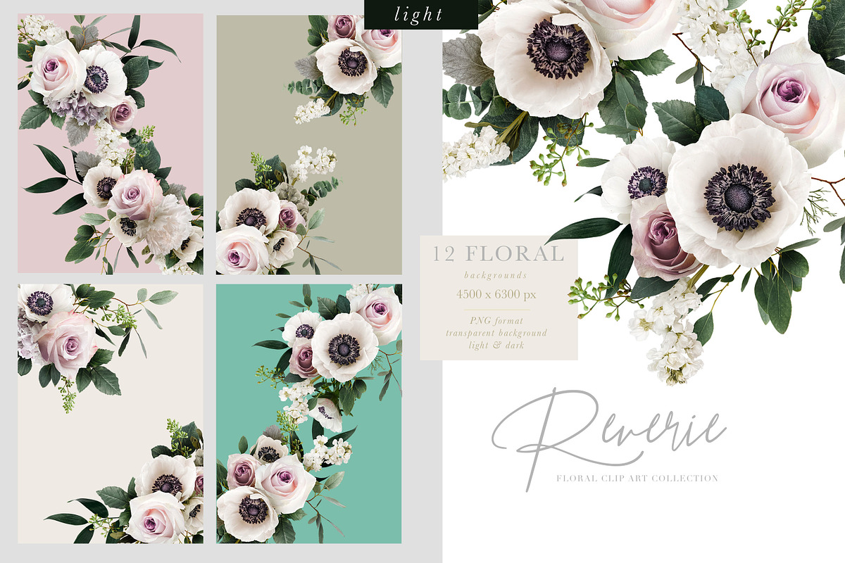 Reverie Floral Clip Art Collection, an Object Graphic by Eclectic Anthology (Photo 14 of 21)