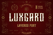 Luxgard, a Font by Sentavio (Thumbnail 1 of 12)