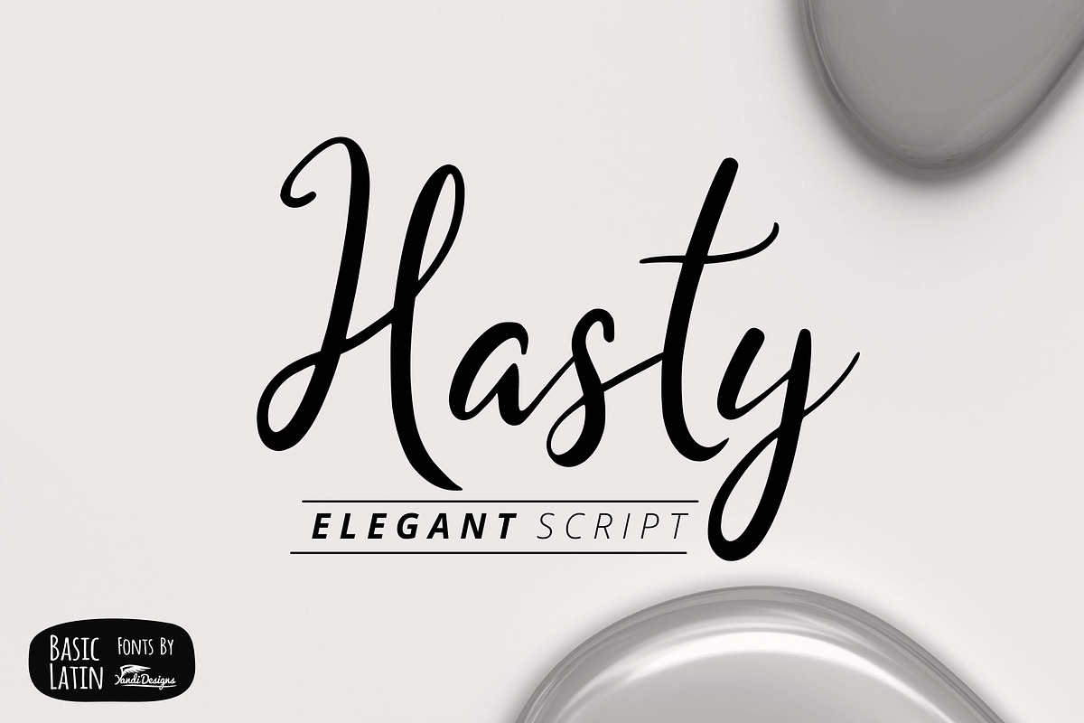 Hasty Elegant Font