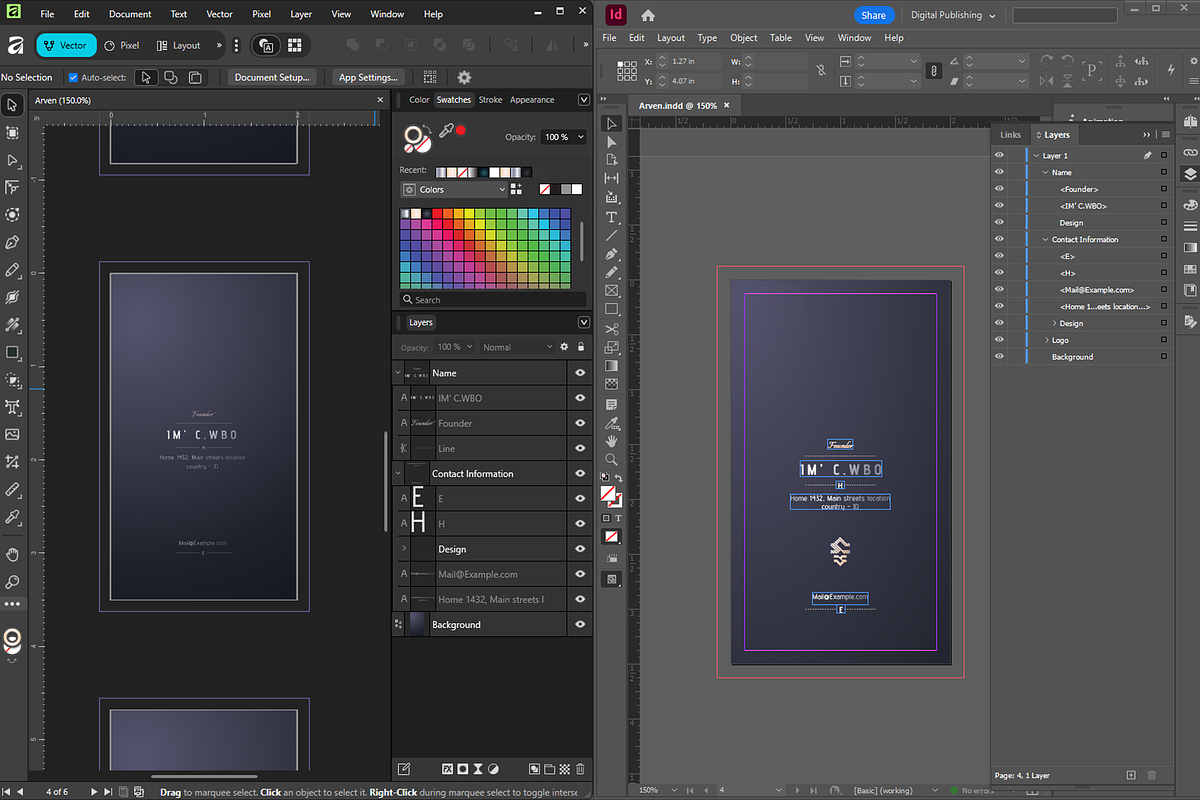 Arven - Elegant Business cards, a Business Card Template by Ctrl space studio (Photo 8 of 9)