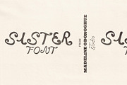 Sister Hand Drawn Font, a Handwritten Font by Madeline ODonoghue Design (Thumbnail 1 of 6)