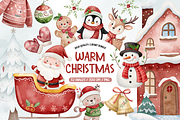 Warm Christmas Clipart Bundle, an Illustration by TatiMockup (Thumbnail 1 of 6)