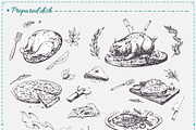 Hand-drawn Cooking and Food Icons, a Decorative Illustration by Margo Miller (Thumbnail 3 of 48)