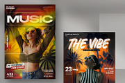 2 Summer Music Flyers Templates, a Flyer Template by PixelsDesign (Thumbnail 1 of 3)