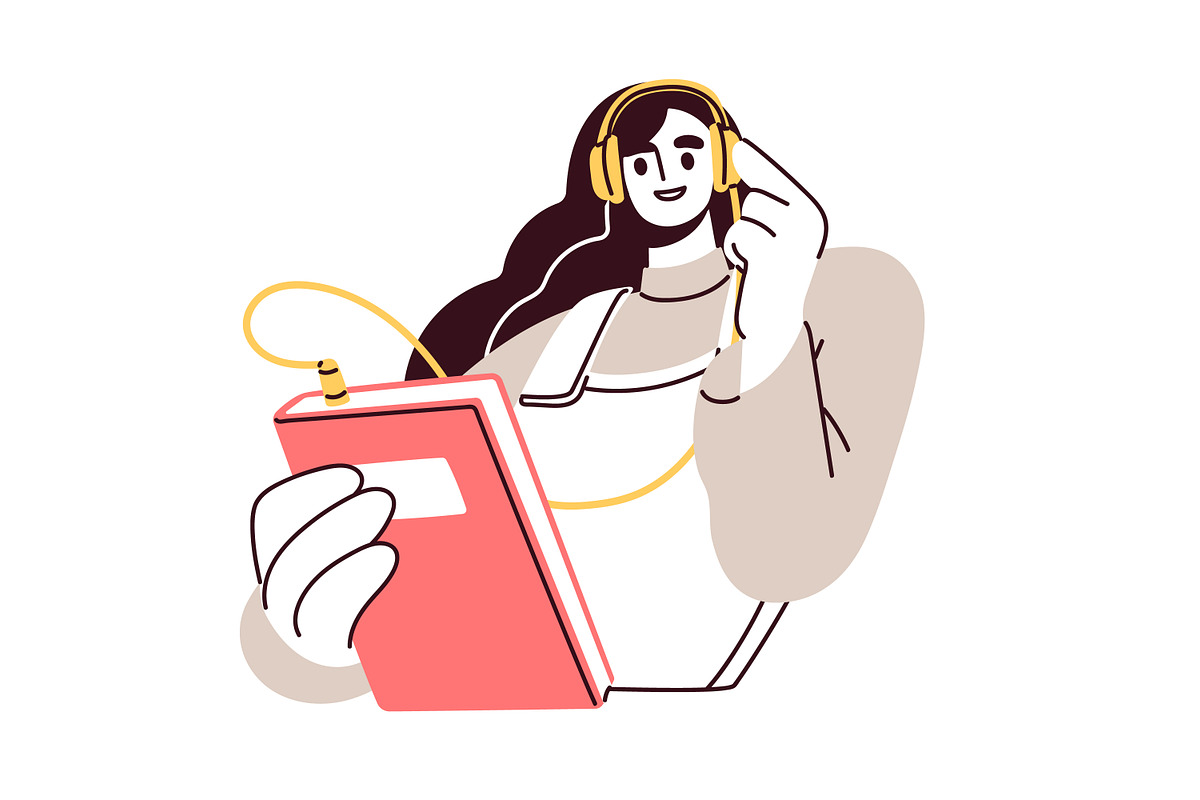 Readers with books concepts set, a Person Illustration by Good Studio (Photo 10 of 15)