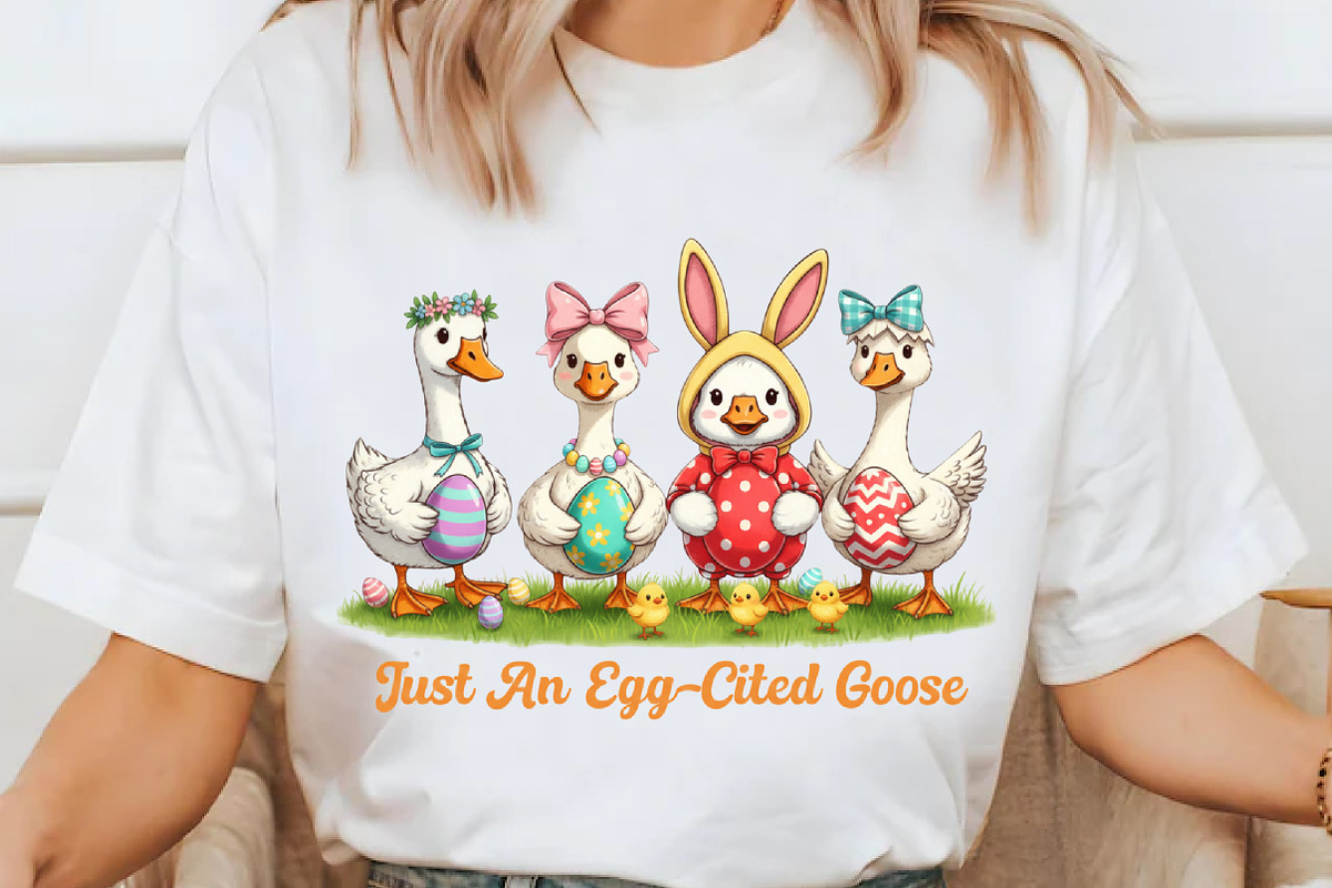 Just an Egg-Cited Goose Png, an Illustration by designcity5 (Photo 1 of 9)