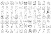 Christmas Doodle SVG Graphics, a Seasonal Illustration by DENIDigitalArtSudio (Thumbnail 5 of 9)