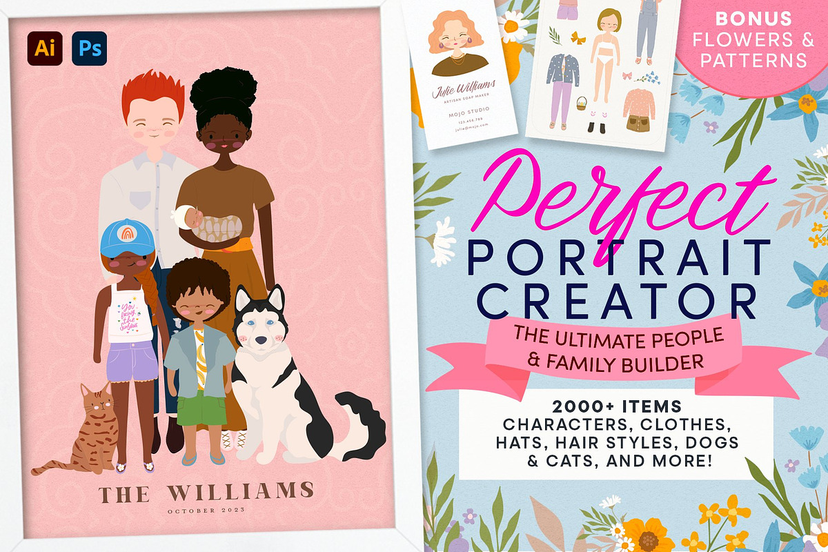 Portrait Creator – People & Family, an Object Graphic by 7th Avenue Designs (Photo 1 of 23)