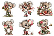 Whimsical Summer Koala Clipart, an Illustration by Dream Creation (Thumbnail 5 of 6)