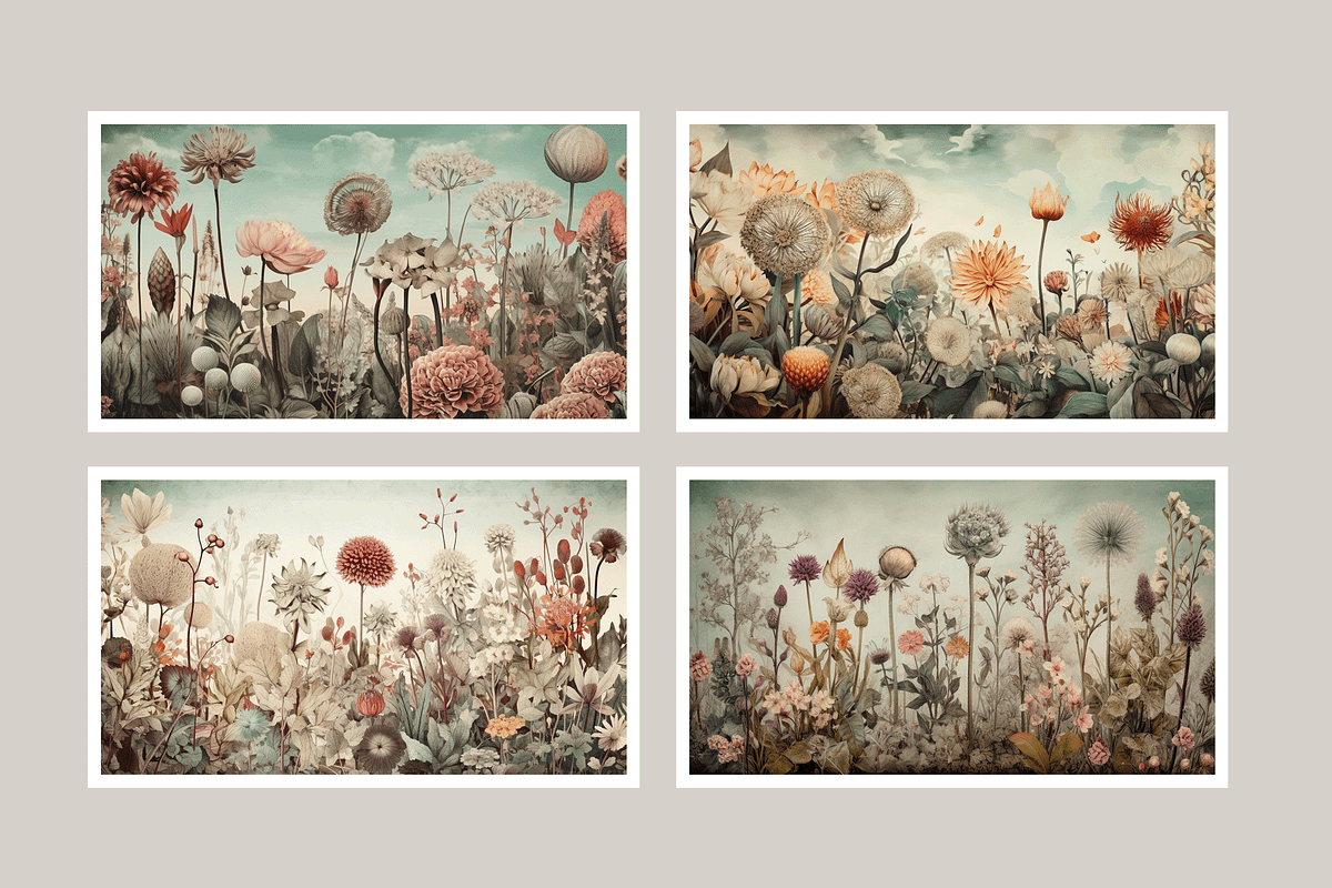 Zewe Collection · Zen Flowerscape, a Texture Illustration by milatovar (Photo 4 of 20)