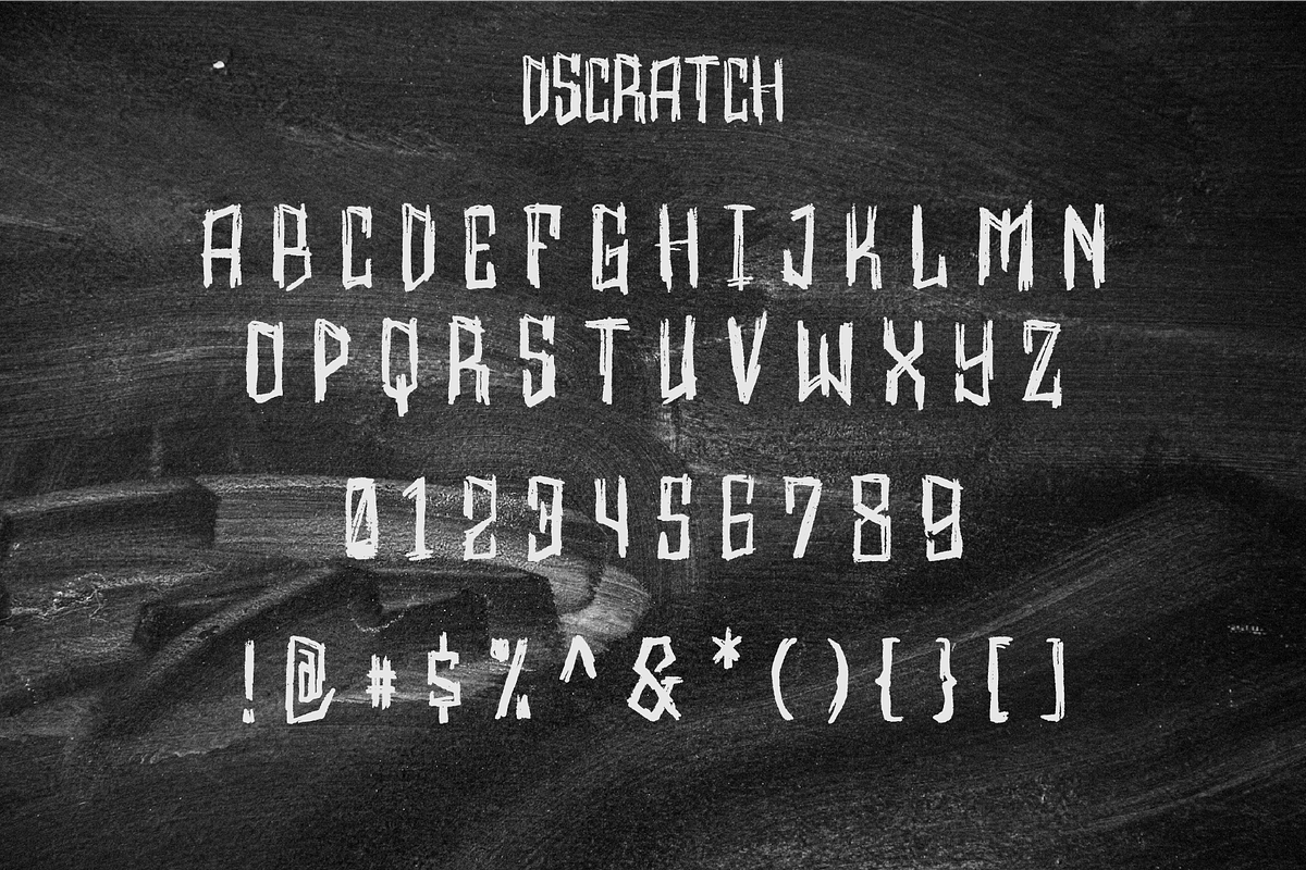 Dscratch - Display font, a Handwritten Font by Badsign Type (Photo 2 of 6)