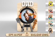 Fathers Day Fridge Magnet Photo, a Pattern Graphic by Lasercutiny (Thumbnail 1 of 2)