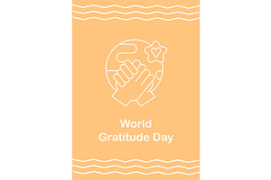 International thankfulness day card, a Flyer Template by IMG Visuals