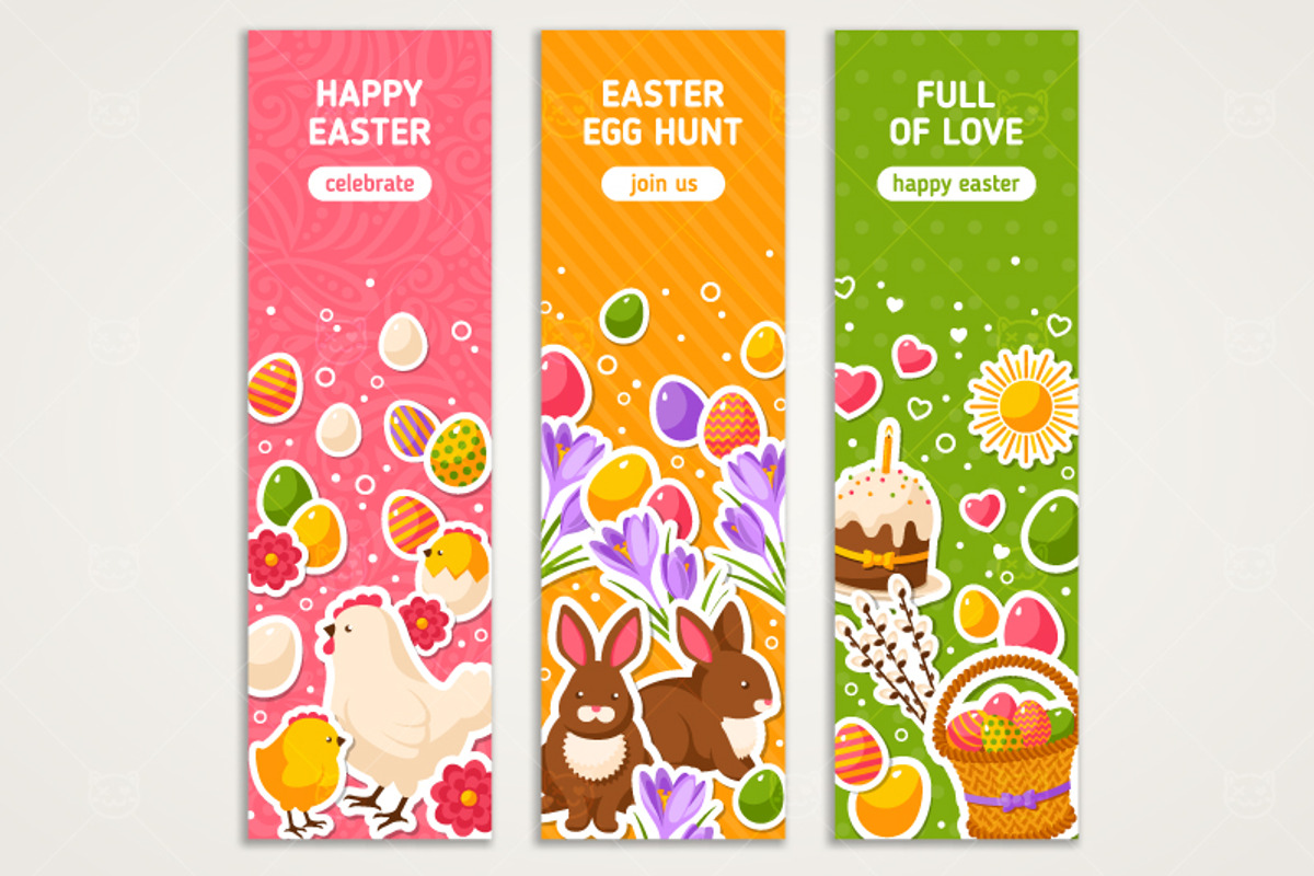 Easter Banners Set, a Templates & Theme by kotoffei (Photo 3 of 3)