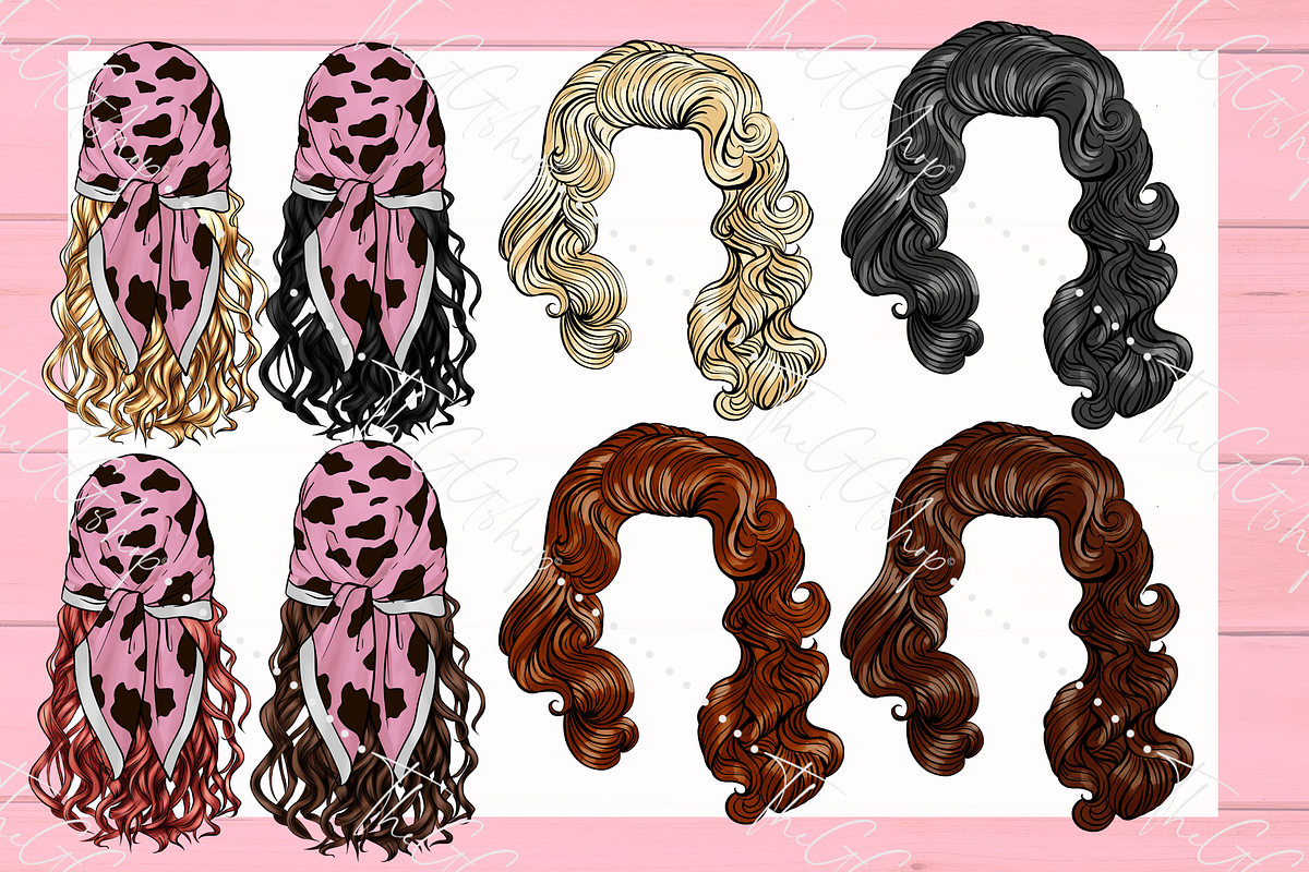 Coquette Cowgirl Clipart Set, a Seasonal Illustration by The GG Shop (Photo 2 of 6)