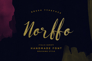 Norffo Font Watercolor Brush