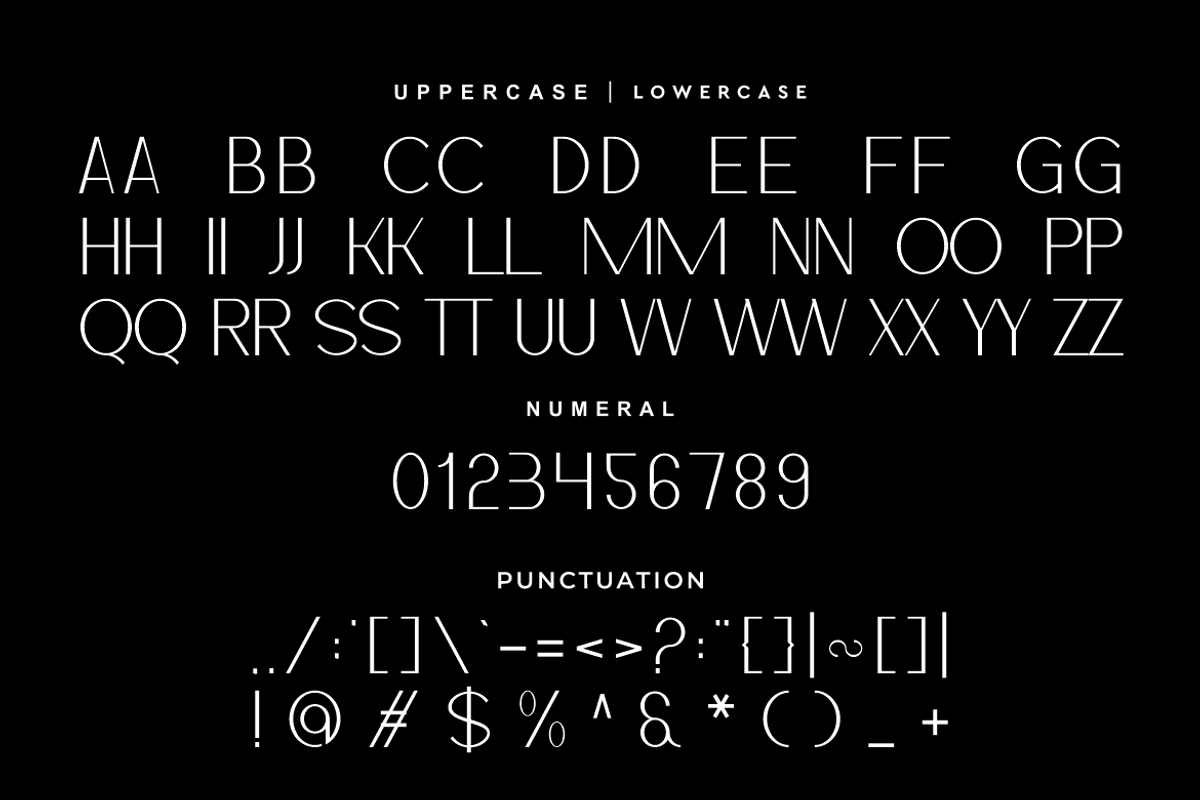 Claoond - Modern Elegant Font, a Sans Serif Font by Iqsiart Studio (Photo 6 of 8)