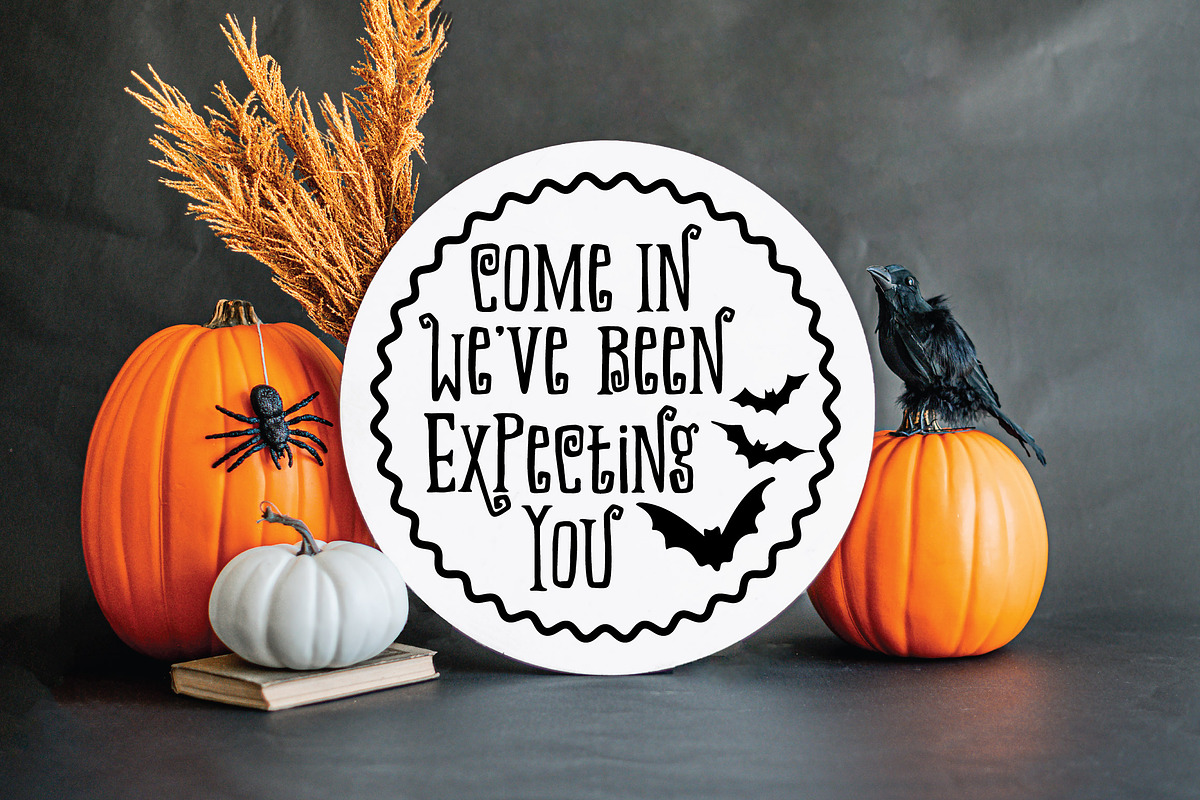 Halloween Door Signs SVG Bundle, an Illustration by OldMarket Designs (Photo 6 of 10)