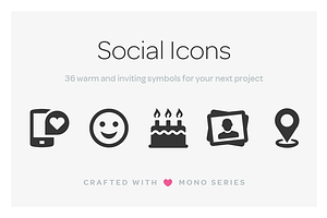 Mono Icons: Social