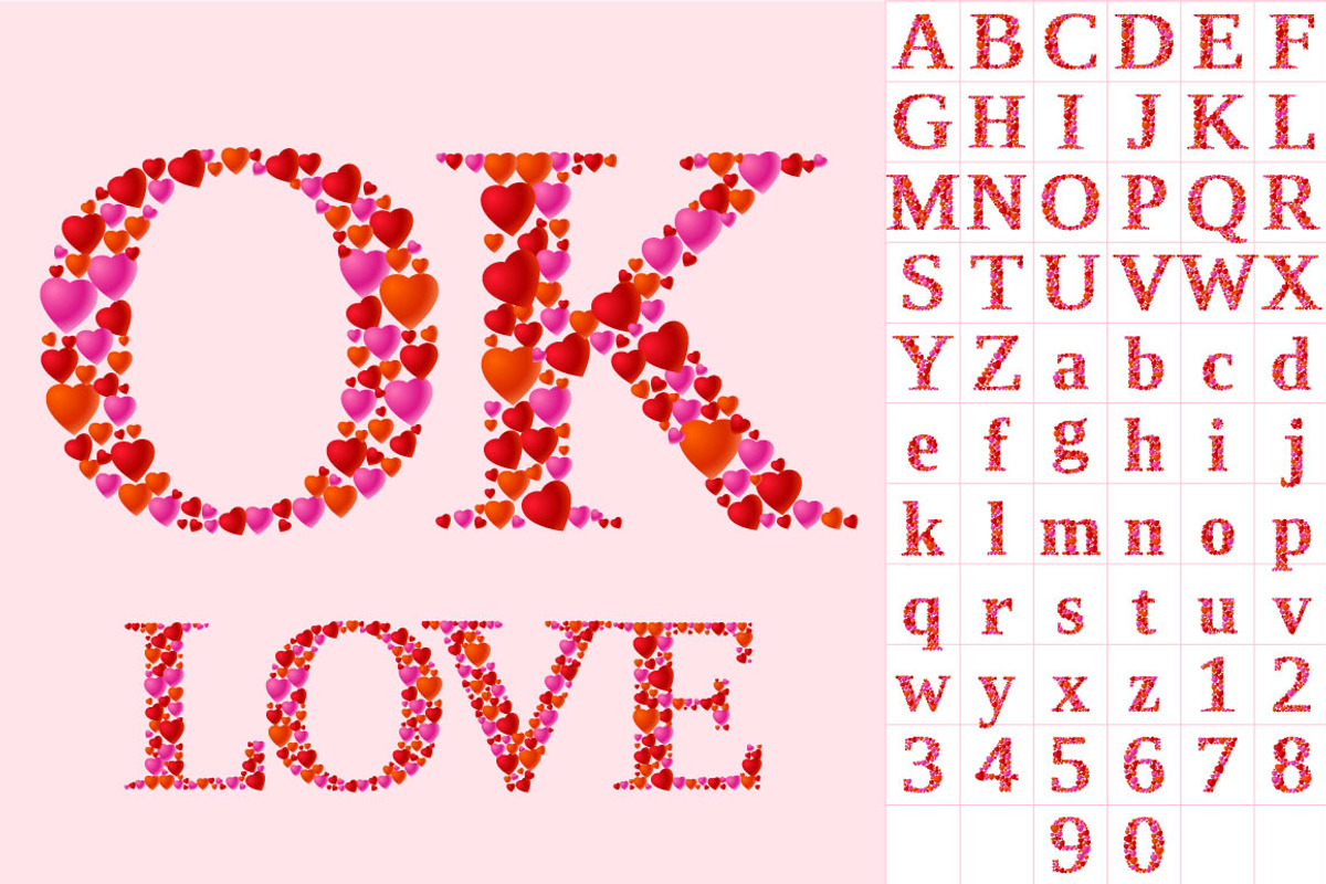 Symbols of hearts