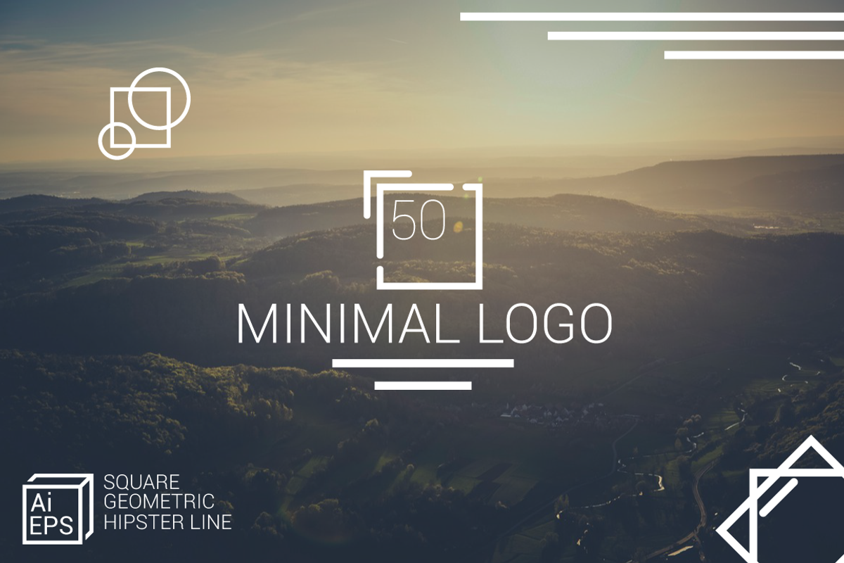 Minimal Square Logo - Hipster Line, a Branding & Logo Template by Sahade Studio (Photo 17 of 17)