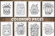 Cute Kawaii In A Jar Coloring Book, an Education Illustration by Design Station (Thumbnail 2 of 5)