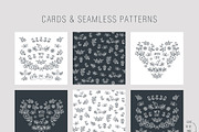 Hand drawn floral elements, a Decorative Illustration by Tkoko vectors & patterns (Thumbnail 6 of 8)