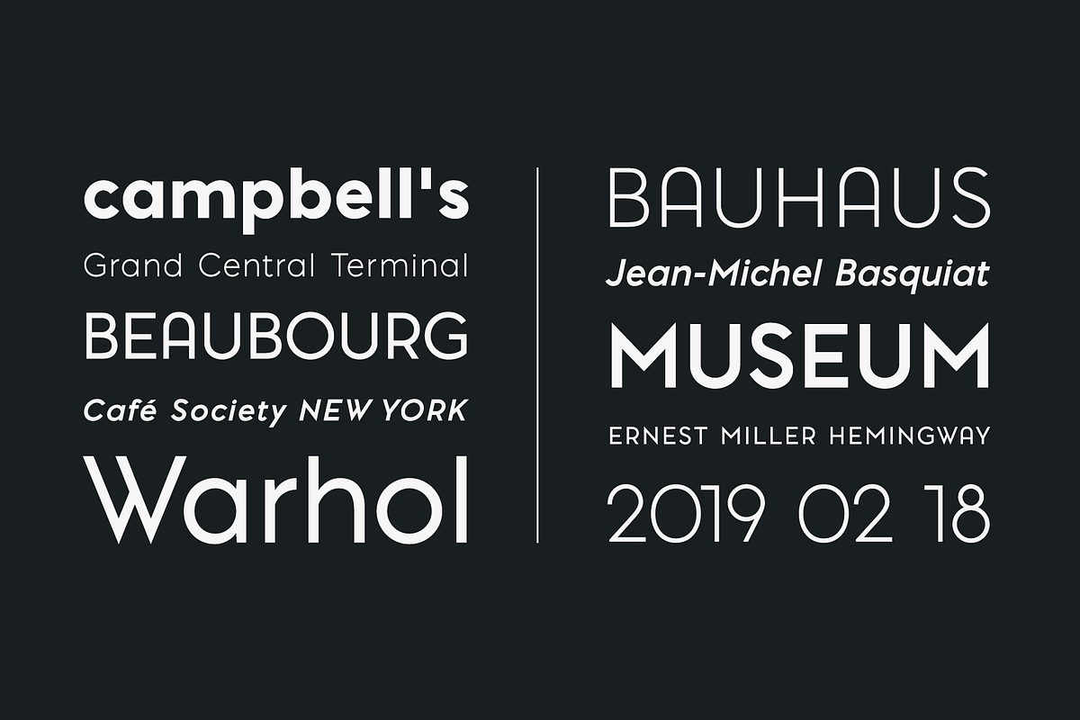 Pontiac Font Collection (Simple set), a Sans Serif Font by S&C Type (Photo 3 of 10)