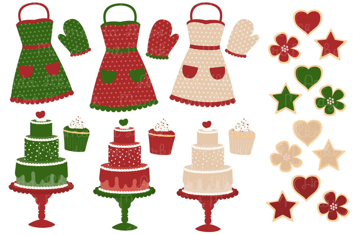 Christmas Baking Clipart & Vectors, an Illustration by Amanda Ilkov (Photo 2 of 4)