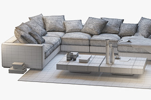 Cenova 3 Corner Sofa 3d 3d Model