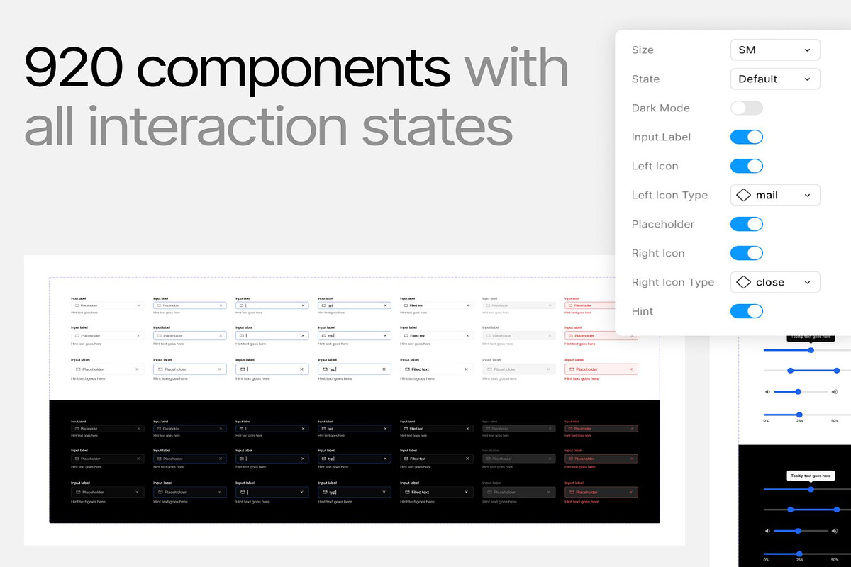 Design System Pro Atomic1.0Dark Mode, an UI Kit Template by Lumina_ui_ux202 (Photo 4 of 8)