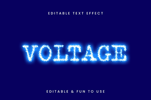 Electric Burn Text Effect