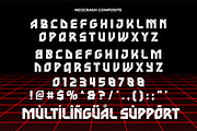 Neocrash - Cyberpunk Futuristic Font, a Sans Serif Font by Salamahtype (Thumbnail 7 of 8)